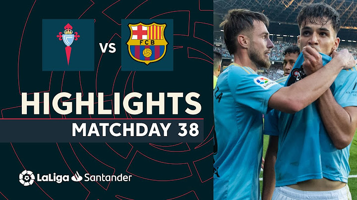 Highlights RC Celta vs FC Barcelona (2-1)