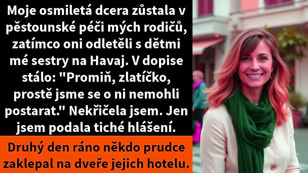 Vyšla jsem z nemocnice ve třetím trimestru a jela rovnou k rodičům, protože jsem jim svěřila svou osmiletou dceru na týden. Na dveřích byl přilepený vzkaz: „Promiň, zlato, bylo to moc hektické....
