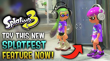 Try This NEW Splatfest Feature NOW! - Splatoon 3