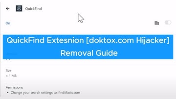 QuickFind Extesnion [doktox.com Hijacker] – How to Remove It Completely?