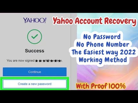 How to Recover Yahoo Account 2022