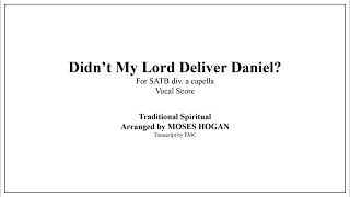Didn't My Lord Deliver Daniel? - Arr. Moses Hogan (Score)