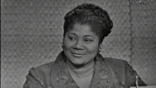 What's My Line?  Mahalia Jackson; Governor Quinn & Betsy Palmer [panel] (Jan 22, 1961)