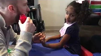 Little girl brings her mother to tears by imitating a word for the first time