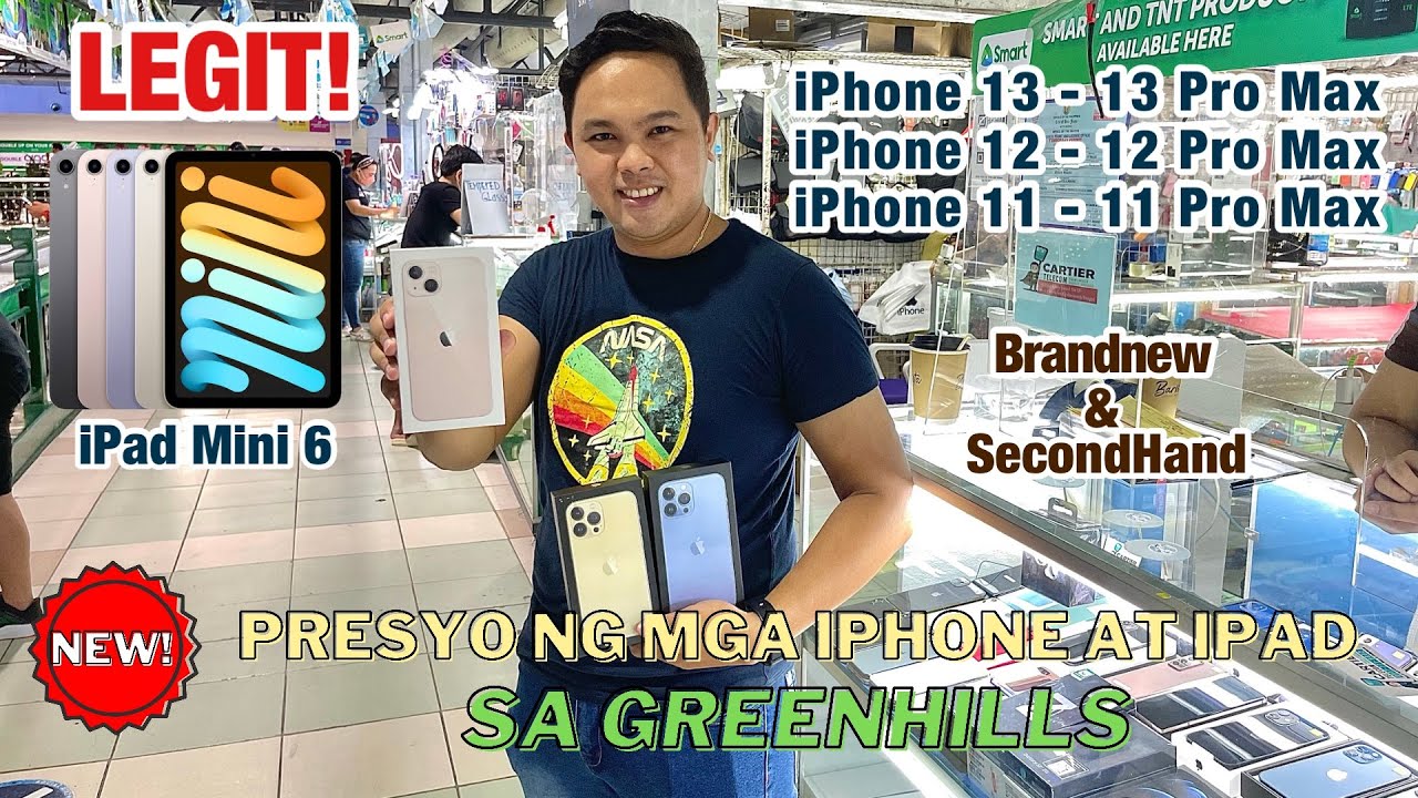 UPDATED PRICE LIST OF iPhone & iPad GREENHILLS BrandNew & Second