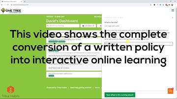 Turning policies, processes and powerpoints into elearning in minutes - real time view!