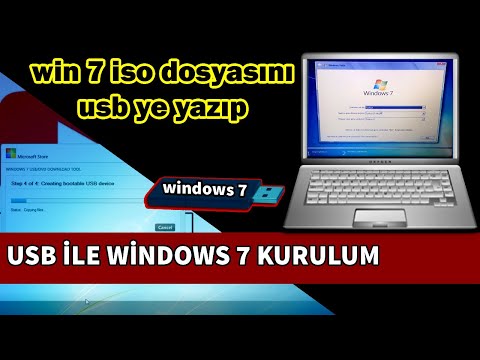 Video: Bir USB Flash Sürücüden Windows 7 Nasıl Kurulur