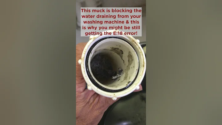 Bosch Washing machine - E18 error: Try this fix if other solutions don't work!