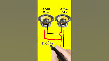 4 ohm 100watt speaker parallel connection kitna watt hoga #shorts #speaker #ohm #parallel #subwoofer