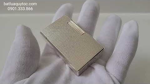 @St Dupont Ligne 1 phom cao. Silver Plated, vân kim cương nhuyễn., no box