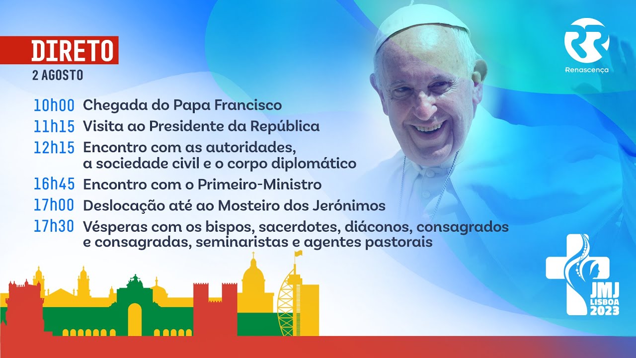 Por onde vai andar o Papa Francisco durante a JMJ? - SIC Notícias