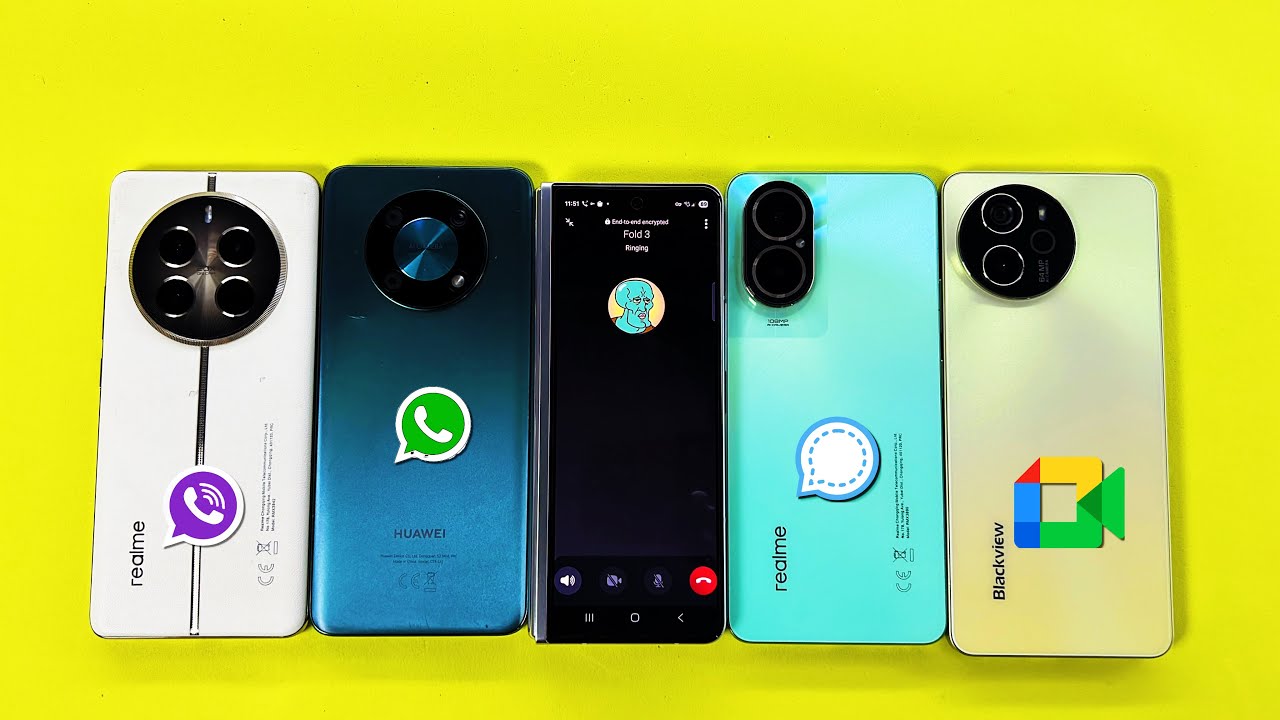 MEET, WhatsApp, Viber, Signal Incoming Call / Samsung Z Fold 3 Calling On Realme, Huawei, Blackview