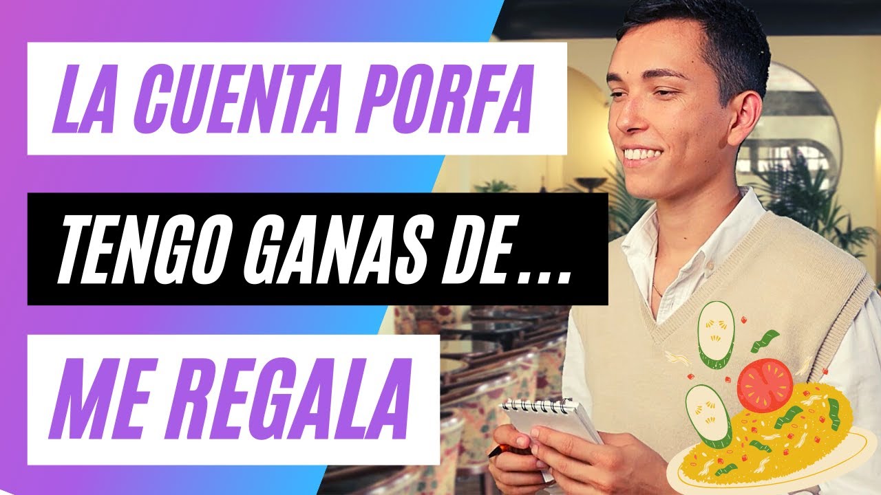 How To Order Food In Spanish Key Vocabulary YouTube