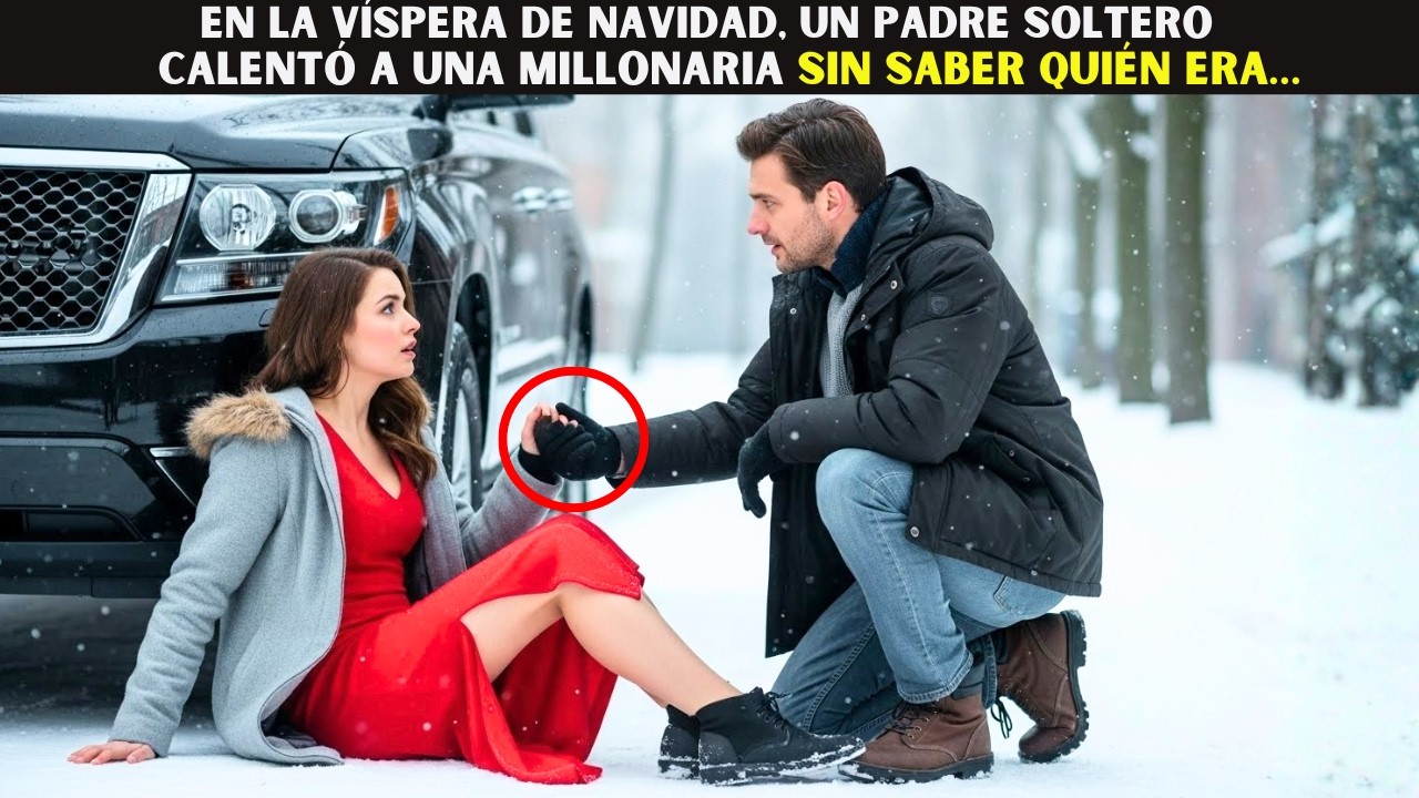 En la víspera de Navidad, un padre soltero calentó a una millonaria sin saber quién era…