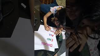 Anti Drug day placard #antidrugcampaign #antidrugday #nodrugs