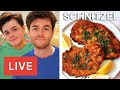 Webb Brothers Cooking for Corey | Schnitzel LIVE from the Kitchen #3