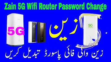 how to Zain 5G wifi router password change