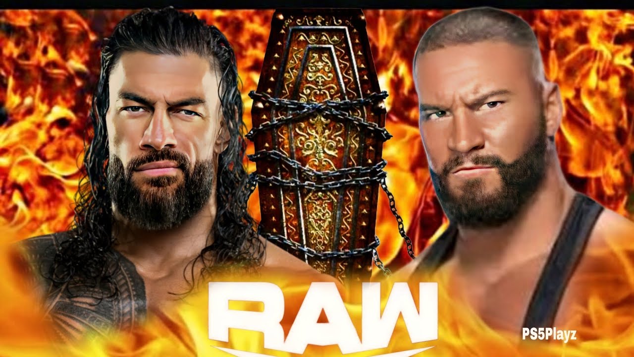 Roman Reigns vs Bron Breakker Wwe Raw 02 March 2026 Casket WWE2k25 - PS5 4K Game Play