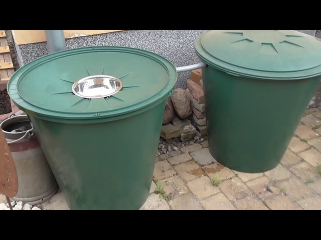 Creative Construction with a Colander in a Rain Barrel