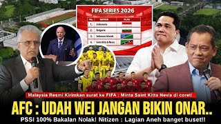 UPAYA MALAYSIA DEMI FIFA SERIES! Langsung Kirim Surat ke FIFA, AFC : Jangan bikin onar, PSSI% Nolak