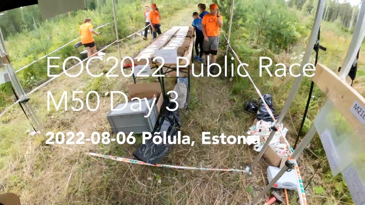 EOC2022 public race M50 day3, Rakvere, Estonia, 2022-08-06