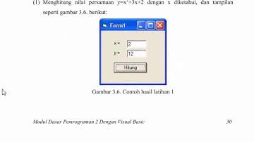 Tutorial Visual Basic 6.0 : Variabel Operator Dan Ekspresi