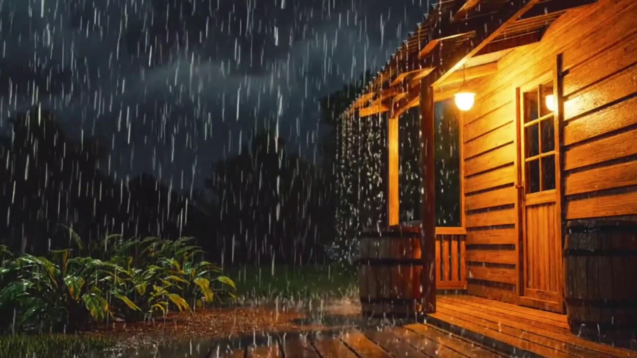 Dark Night Rain & Thunder Ambience | 24/7 Live Sleep Sounds | HEAVY RAIN | RAIN SOUND FOR SLEEP