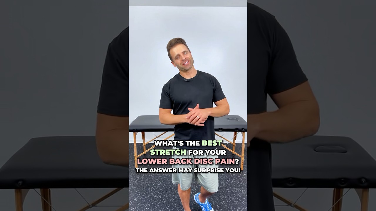 The BEST Stretch For YOUR Specific Lower Back Disc Pain! #backpain