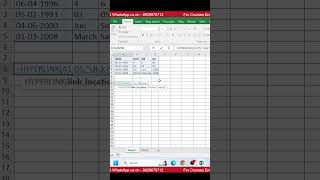Excel Me Hyperlink Formula Kaise Use Kare? 🔗 | Excel Shorts Hindi