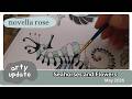 Art Chat | Seahorses and Flowers Sketchbook progress and life