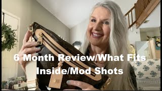 LOUIS VUITTON HIGH RISE BUMBAG REVIEW👜 WHAT FITS INSIDE👜MOD SHOTS #over60+vlogger