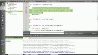 04.07 QSettings - TextEditor - Qt C++