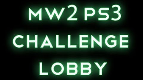 MW2 PS3 Challenge Lobby W/ Spinning Skull