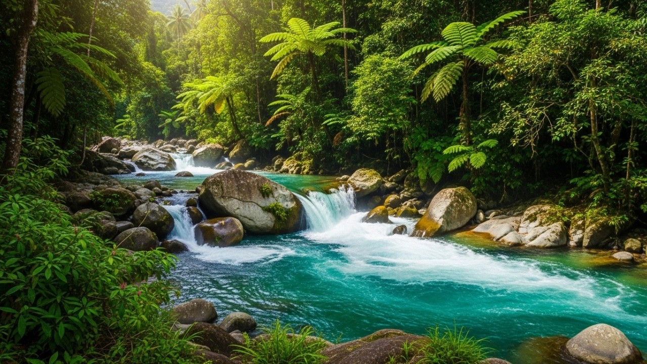 Insomnia Relief: Calming Forest River and Natural Bird Sounds for Deep Sleep