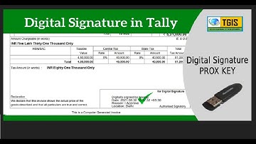 Digital Signature in Tally Invoice || 30 Days Free Trail TCP
