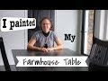 I painted my Mission Style farmhouse table in Annie Sloan's Graphite Chalkpaint I painted my Mission Style farmhouse table in Annie Sloan's Graphite Chalkpaint