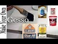 How to Make Homemade Gesso Acrylic painting