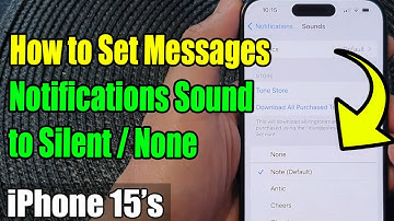 iPhone 15/15 Pro Max: How to Set Messages Notifications Sound to Silent/None