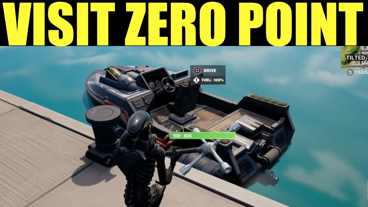 visit the zero point in a motorboat