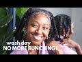 HOW I AVOID BUNCHING: Washing DIY Microlocs| MIMI ABDUL