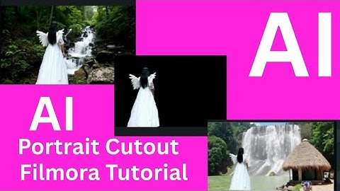 AI Portrait Cutout in Filmora # Wondershare Filmora Tutorial #Filmora