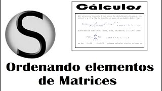4.19 SMath Studio: Funciones para Ordenar Elementos de Matrices