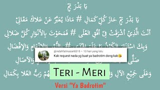 TERI MERI versi SHOLAWAT DIBAIYAH // ya Badrotim full lyric tampa music