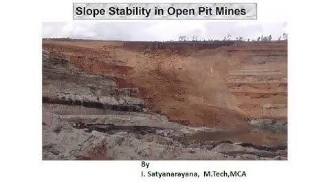 Introduction to Slope Stability OPEN PIT MINING Part 1