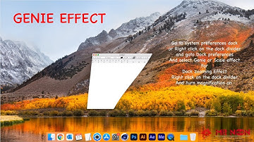 Mac os genie effect and magnification effect