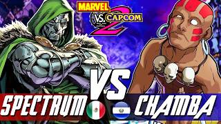 Marvel Vs Capcom 2:🔥spectrumstark Vs chamba🔥| High Level Gameplay.