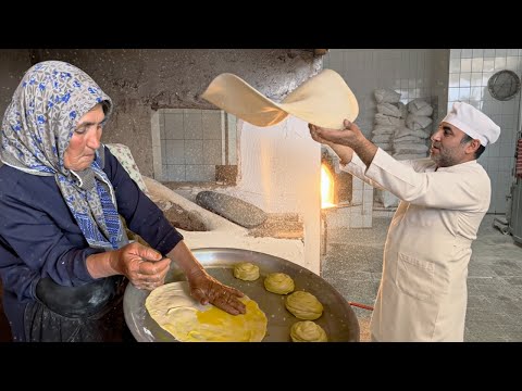 How Iranian Villagers & Nomads Bake Ancient Bread Over Fire