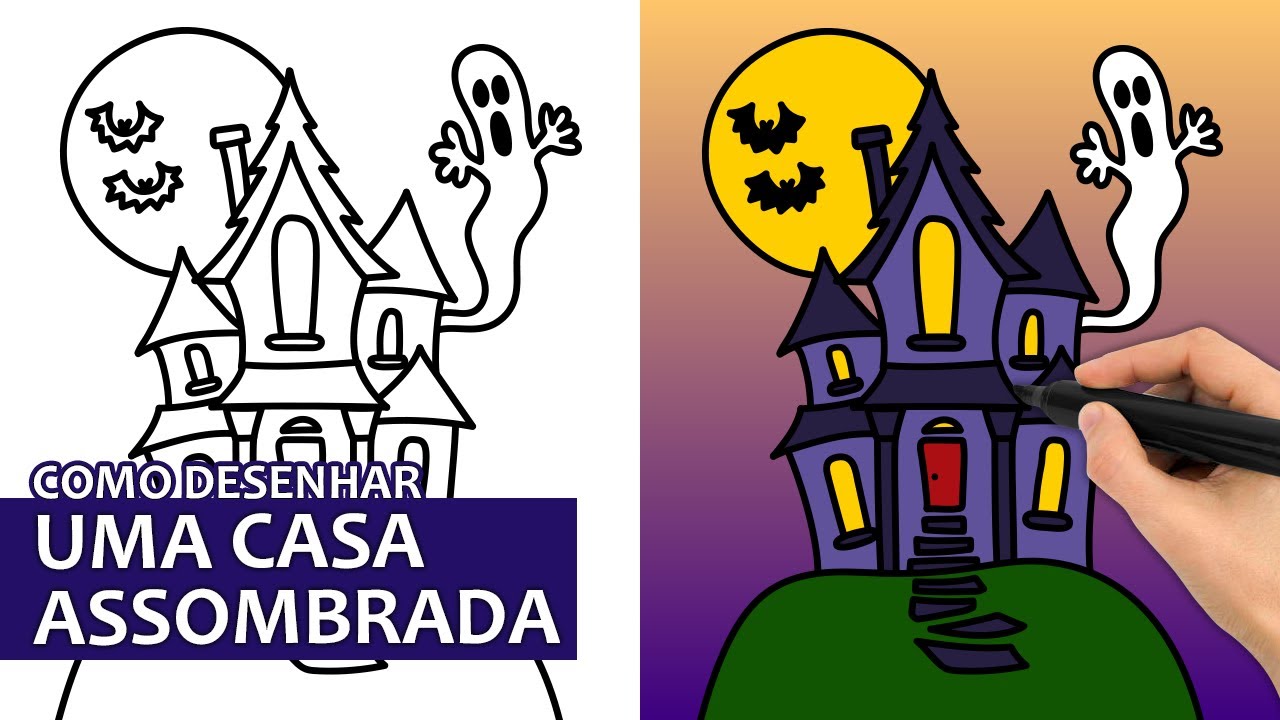 Desenhos para colorir de a morte assustadora do dia das bruxas -pt