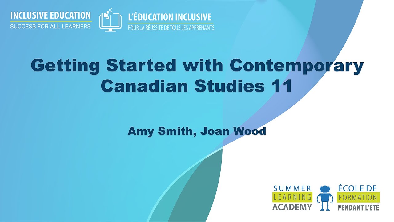 Getting Started with Contemporary Canadian Studies 11