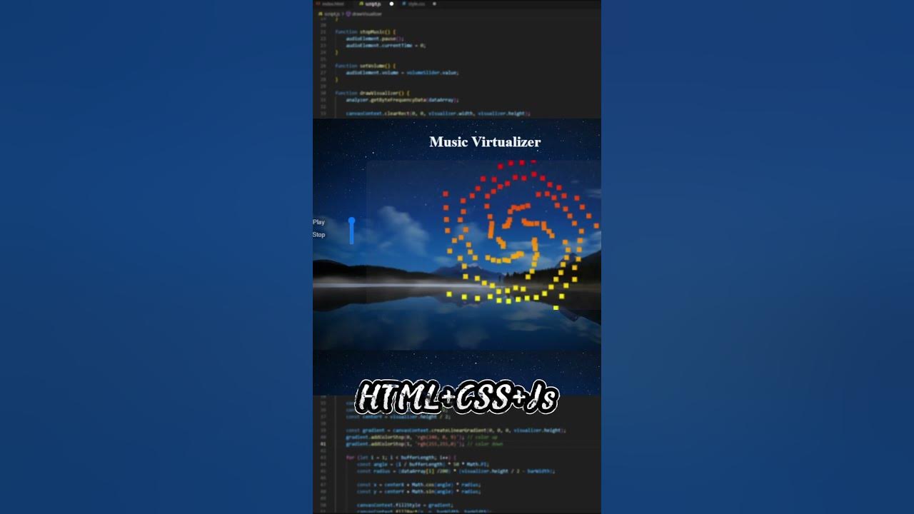 Music Virtualizer using html+css+js
